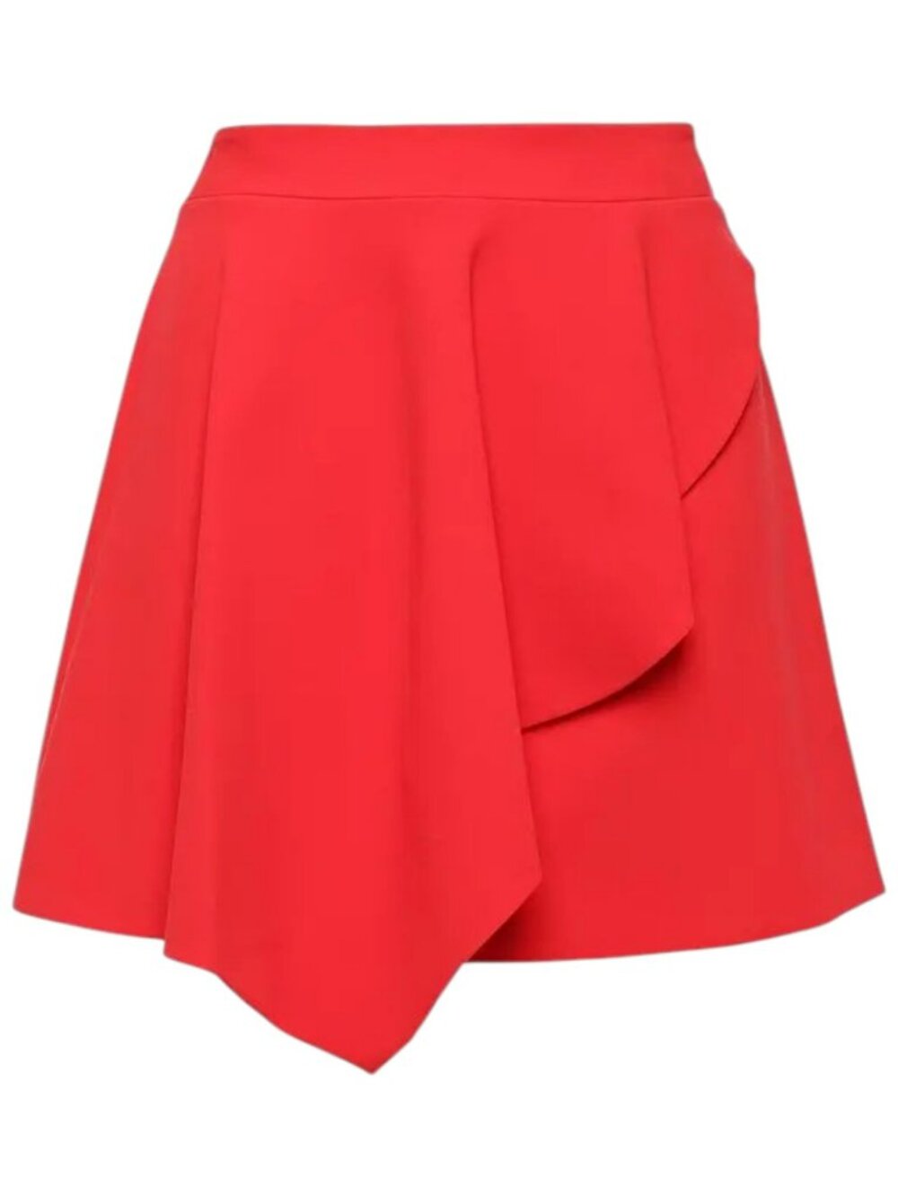 Alice + Olivia Nicky Asymmetric Draped Crepe Mini Skirt, Size 4